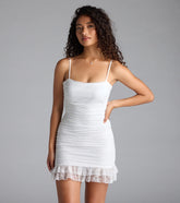 Alluring Romance Tie-Back Bodycon Lace Mini Dress