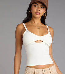 Sweet And Sleek Cutout Tank Top