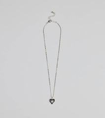 Adorable Vibe Angel Heart Charm Necklace
