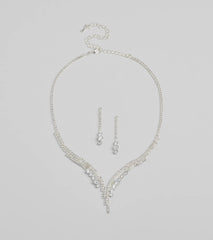 Beauty Perfection Necklace And Earrings Set