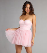 Sweet Flirt Tulle Corset Skater Dress