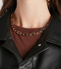 Perfect Statement Chain Link Collar
