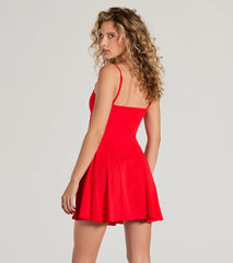 Truly Charming Sleeveless A-Line Mini Dress