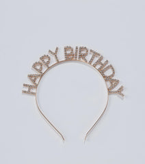 Happy Birthday Rhinestone Headband