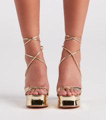 Star Of The Show Platform Block Heels
