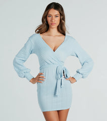 All Things Cute Cable Knit Sweater Dress