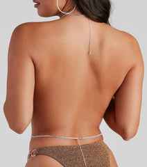 Sparkling Intrigue Rhinestone Body Chain