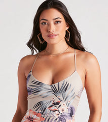 Dream Escape Tropical Midi Dress
