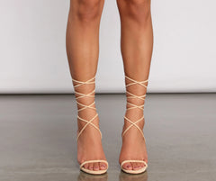 Style Icon Lace Up Block Heels