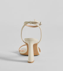 Perfect Basic Faux Leather Block Heels