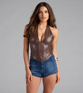 Undeniable Flair Halter Corset Top