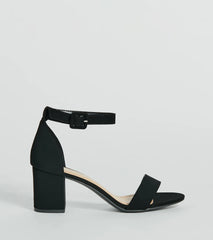 Classic Staple Nubuck Short-Block Heels