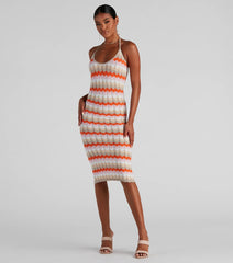 Summer Daze Halter Sweater Dress
