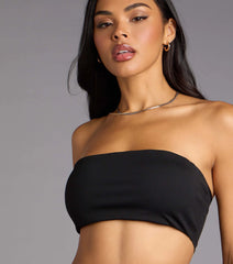 Keep It Sleek Smooth Knit Bandeau Top