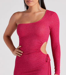 Cut Out For Glitter Mini Dress