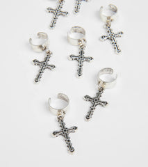 Edgy Trend Cross Hair Charm Set