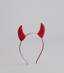 Wicked Glam Rhinestone Devil Horns Headband