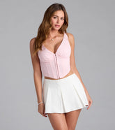On Repeat V-Neck Corset Top