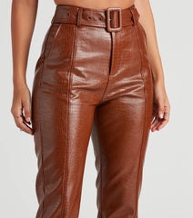 Sleek And Stylish Moves Belted Pants