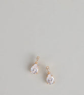 Statement Rhinestone Teardrop Stud Earrings