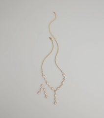 Dazzling Elegance Necklace And Earrings Set