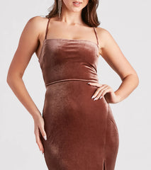 Donna Formal Velvet Long Mermaid Dress