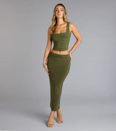 Bold Simplicity Bodycon Maxi Skirt