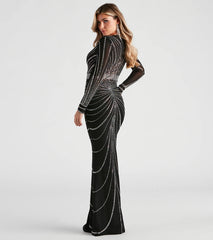 Jennie Formal Rhinestone Long Dress