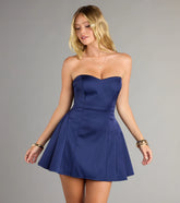 Cassidy Lace-Up A-Line Short Dress