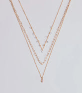 Glitzy Glimmer Layered Charm Necklace Set