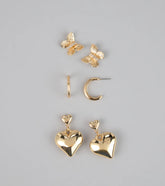 Sweet Spark Three-Pack Earrings Set