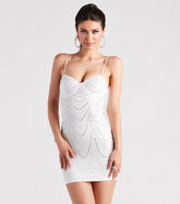Let Your Beauty Shine Rhinestone Mini Dress