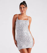 Layla Formal Sequin Bodycon Mini Dress