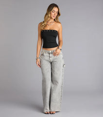 Edge Appeal Studded Tube Top