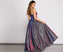 Anya Shining Glitter Ball Gown