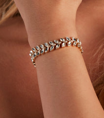 Glam Be-Leaf CZ Bracelet