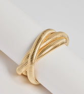 Twisted Snake Chain Metal Bracelet