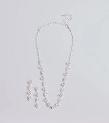 Timeless Luxe Cubic Zirconia Rhinestone Necklace Set