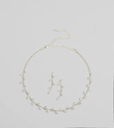 Moment To Shine Cubic Zirconia Necklace And Earrings Set