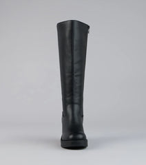 Steppin Up Block Heel Knee High Boots