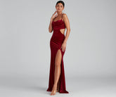 Lara Glitter Velvet Mermaid Dress