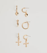 Chic And Trendy Huggie Hoop Earrings Set