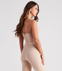 Sprinkle Of Glitter Crop Bustier