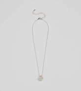 Just Your Luck Rhinestone Clover Charm Necklace