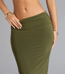 Bold Simplicity Bodycon Maxi Skirt