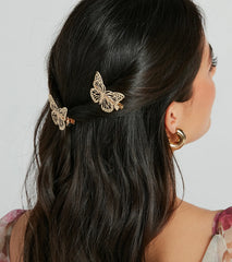 Flirty Flutter Butterfly Hair Clip Set