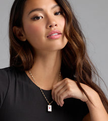 Ace Of Hearts Pendant Necklace