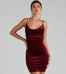 Time To Celebrate Chic Velvet Mini Dress