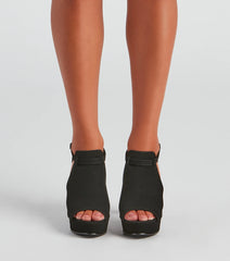 Peep This Chic Cutout Booties