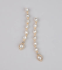 Cascading Glamour Rhinestone Earrings